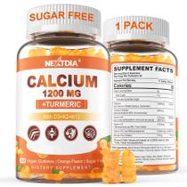 Suplemento de cálcio Nextdia 1200 mg com gomas de vitamina D3 60 ct