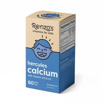 Suplemento de Cálcio Renzo's Hercules com Vitaminas D3 e K2 - 60 Comprimidos