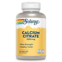 Suplemento de Cálcio Solaray - Citrato de Cálcio 1000mg - 120 Cápsulas