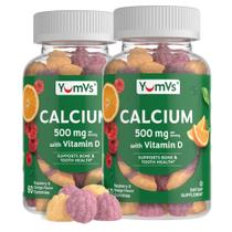 Suplemento de cálcio YUM-V'S Calcium 500 mg com gomas de vitamina D3