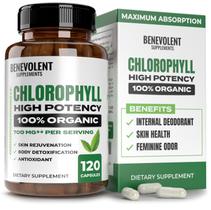 Suplemento de cápsulas de clorofila benevolente 700mg 120 unidades Suplemento de cápsulas de clorofila benevolente 700mg 120 unidades