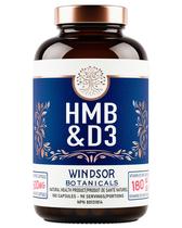 Suplemento de cápsulas HMB 1.000 mg + Vitamina D3 90 dias - 180 cápsulas