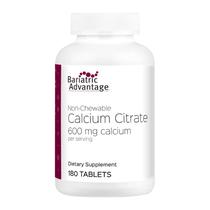 Suplemento de citrato de cálcio Bariatric Advantage 600mg - 180 comprimidos Suplemento de citrato de cálcio Bariatric Advantage 600mg - 180 comprimidos