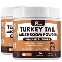 Suplemento de Cogumelos Petrivium Turkey Tail 2x120 g com Probióticos Suplemento de Cogumelos Petrivium Turkey Tail 2x120 g com Probióticos