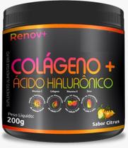 Suplemento de Colágeno + Ácido Hialurônico + Vitamina C + Vitamina E + zinco. sabor Citrus 200g