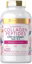 Suplemento de Colágeno Carlyle 6000mg com Vitamina C - 400 Cápsulas
