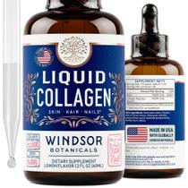 Suplemento de colágeno líquido Windsor Botanicals 10.000 mcg 2 mL Suplemento de colágeno líquido Windsor Botanicals 10.000 mcg 2 mL