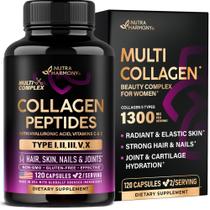 Suplemento de colágeno NUTRAHARMONY Multi Collagen 1300 mg 120 cápsulas