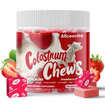 Suplemento de colostro bovino Chews Allcoovita Strawberry 60u
