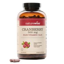 Suplemento de cranberry NatureWise 12.500 mg com vitamina C e E 360 cápsulas