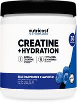 Suplemento de creatina Nutricost Creatina 5000 mg de framboesa azul