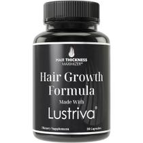 Suplemento de crescimento capilar Maximizador de espessura de cabelo Lustriva com biotina 10000mcg