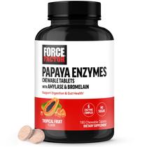 Suplemento de digestão Force Factor Papaya Enzymes 180 comprimidos