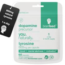 Suplemento de dopamina para alimentação cerebral 800 mg L-tirosina 60 cápsulas Suplemento de dopamina para alimentação cerebral 800 mg L-tirosina 60 cápsulas