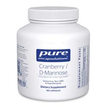 Suplemento de encapsulamentos puros Cranberry D-Mannose 180 cápsulas Suplemento de encapsulamentos puros Cranberry D-Mannose 180 cápsulas