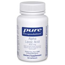 Suplemento de encapsulamentos puros de ácido alfa lipóico 400 mg 60 cápsulas