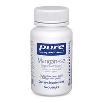 Suplemento de encapsulamentos puros de manganês (aspartrato/citrato) 60 cápsulas