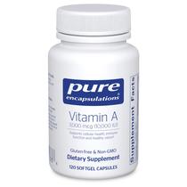 Suplemento de encapsulamentos puros de vitamina A 3.000mcg 120 cápsulas gelatinosas