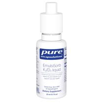Suplemento de encapsulamentos puros EmulsiSorb K2/D3 20mL de líquido Suplemento de encapsulamentos puros EmulsiSorb K2/D3 20mL de líquido