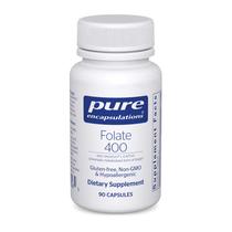 Suplemento de encapsulamentos puros Folato 400 Metafolina L-5-MTHF Suplemento de encapsulamentos puros Folato 400 Metafolina L-5-MTHF