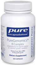 Suplemento de encapsulamentos puros PureGenomics B-Complex 120 cápsulas Suplemento de encapsulamentos puros PureGenomics B-Complex 120 cápsulas