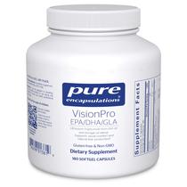 Suplemento de encapsulamentos puros VisionPro EPA/DHA/GLA 180 cápsulas