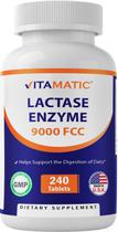 Suplemento de enzima de lactase vitamática 9000 FCC 240 comprimidos