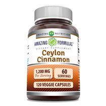 Suplemento de ervas Amazing Nutrition Ceylon Cinnamon 1200 mg Suplemento de ervas Amazing Nutrition Ceylon Cinnamon 1200 mg
