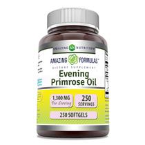 Suplemento de ervas Amazing Nutrition Óleo de prímula 1300 mg 250 ct