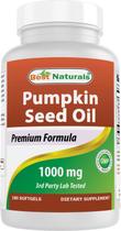 Suplemento de ervas Best Naturals Óleo de semente de abóbora 1000 mg 180 cápsulas gelatinosas