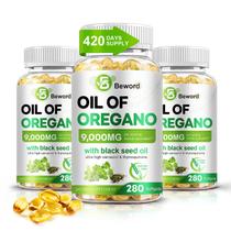 Suplemento de ervas BEWORD Oil of Oregano 840 Softgels 2 em 1 Suplemento de ervas BEWORD Oil of Oregano 840 Softgels 2 em 1