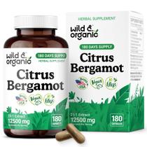 Suplemento de ervas cítricas silvestres e orgânicas bergamota 500 mg 180 ct Suplemento de ervas cítricas silvestres e orgânicas bergamota 500 mg 180 ct