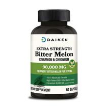Suplemento de ervas Daiken Bitter Melon Cinnamon Chromium 60 cápsulas Suplemento de ervas Daiken Bitter Melon Cinnamon Chromium 60 cápsulas