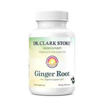 Suplemento de ervas Dr. Clark Store Ginger Root 500 mg 100 cápsulas
