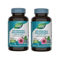Suplemento de ervas Nature's Way Echinacea Goldenseal 180 cápsulas vegetarianas