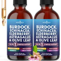 Suplemento de ervas NEW AGE Burdock Lymphatic Support Drops 60ml