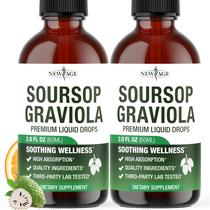 Suplemento de ervas NEW AGE Soursop Drops 60ml Immune Support