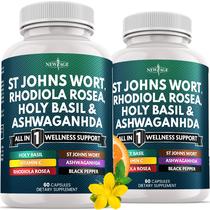 Suplemento de ervas NEW AGE St Johns Wort Blend 60 cápsulas Suplemento de ervas NEW AGE St Johns Wort Blend 60 cápsulas