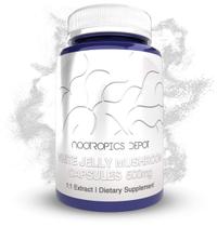 Suplemento de ervas Nootropics Depot White Jelly Mushroom 500 mg 60 ct