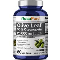 Suplemento de ervas Nusa Pure Olive Leaf 50:1 Extrato 500mg Suplemento de ervas Nusa Pure Olive Leaf 50:1 Extrato 500mg