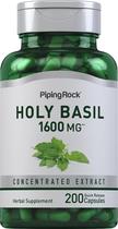 Suplemento de ervas Piping Rock Holy Basil 1600mg 200 cápsulas