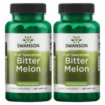 Suplemento de ervas Swanson Bitter Melon 500 mg 60 cápsulas, pacote com 2