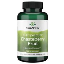 Suplemento de ervas Swanson Chasteberry 400mg 120 cápsulas