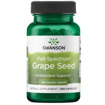 Suplemento de ervas Swanson Grape Seed Heart 380 mg 100 cápsulas Suplemento de ervas Swanson Grape Seed Heart 380 mg 100 cápsulas