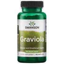 Suplemento de ervas Swanson Graviola 530mg 60 cápsulas