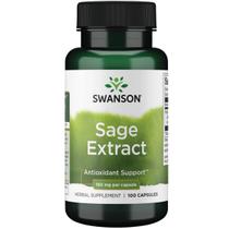Suplemento de ervas Swanson Sage Extract 160 mg 100 cápsulas Suplemento de ervas Swanson Sage Extract 160 mg 100 cápsulas
