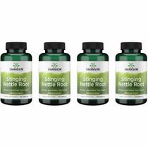 Suplemento de ervas Swanson Stinging Nettle Root 500 mg 100 ct, pacote com 4 Suplemento de ervas Swanson Stinging Nettle Root 500 mg 100 ct, pacote com 4