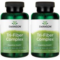 Suplemento de ervas Swanson Tri-Fiber Complex, 100 cápsulas, pacote com 2 Suplemento de ervas Swanson Tri-Fiber Complex, 100 cápsulas, pacote com 2