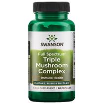 Suplemento de ervas Swanson Triple Mushroom Complex 60 cápsulas