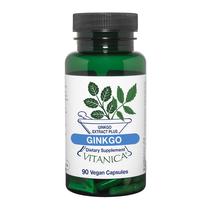 Suplemento de ervas Vitanica Ginkgo Biloba 90 cápsulas veganas